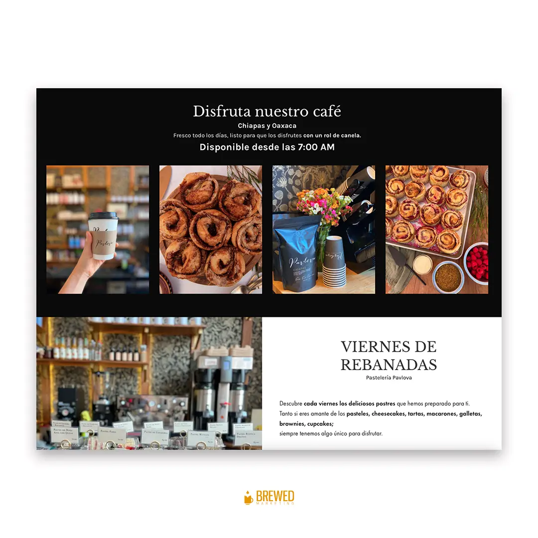 Pavlova Pastelería — captura 1