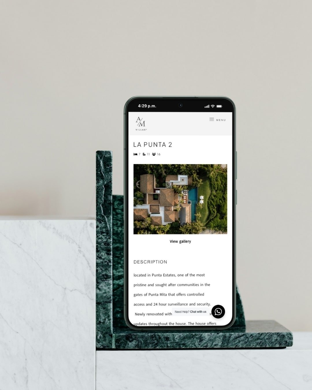 AM Villas - Website Design for Vacation Rentals