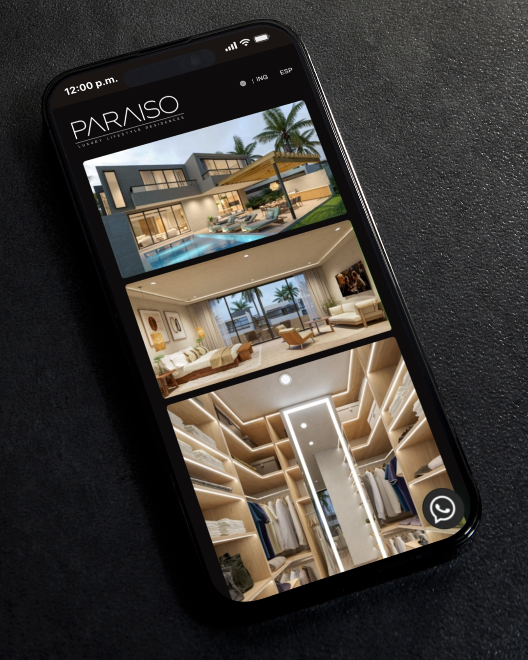 Paraíso Luxury Lifestyle — captura 2