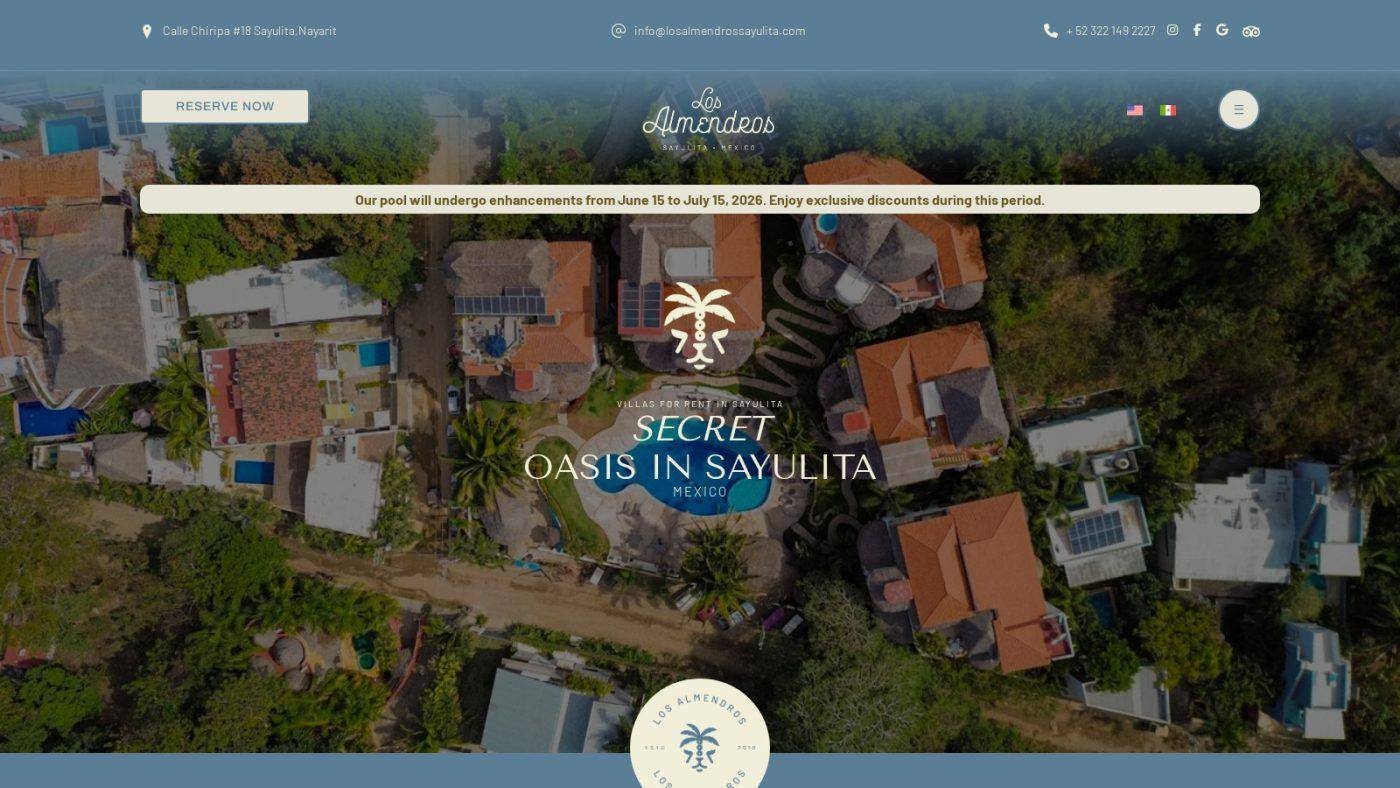 Los Almendros Sayulita — captura 1