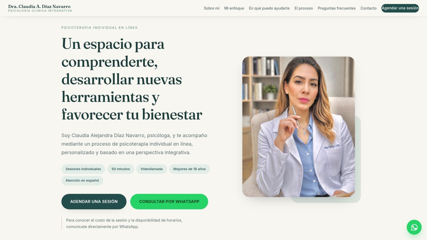 Dra. Claudia Díaz Navarro — captura 1