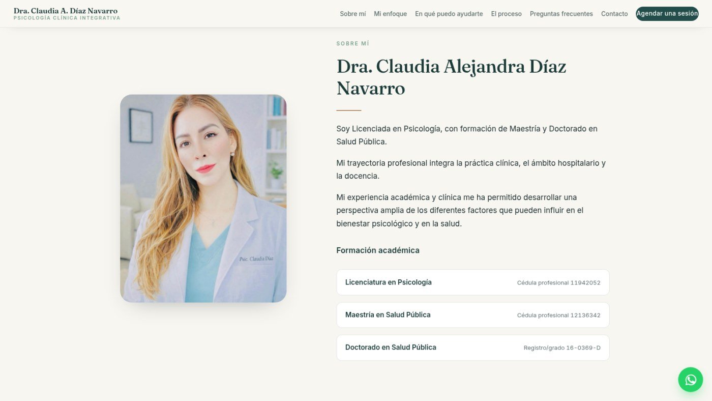 Dra. Claudia Díaz Navarro — captura 2