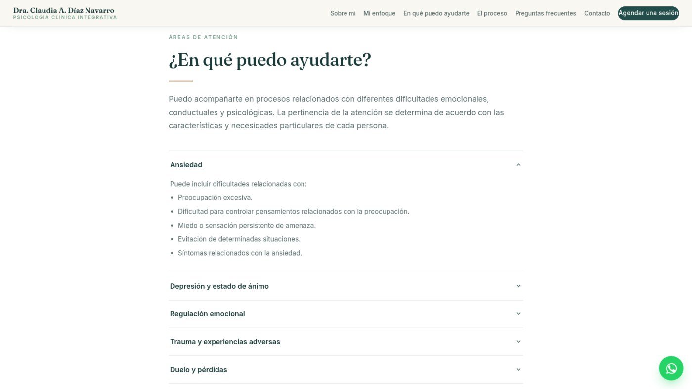 Dra. Claudia Díaz Navarro — captura 4
