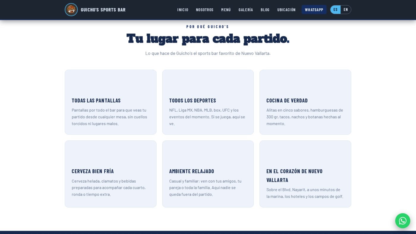 Guicho's Sports Bar — captura 3