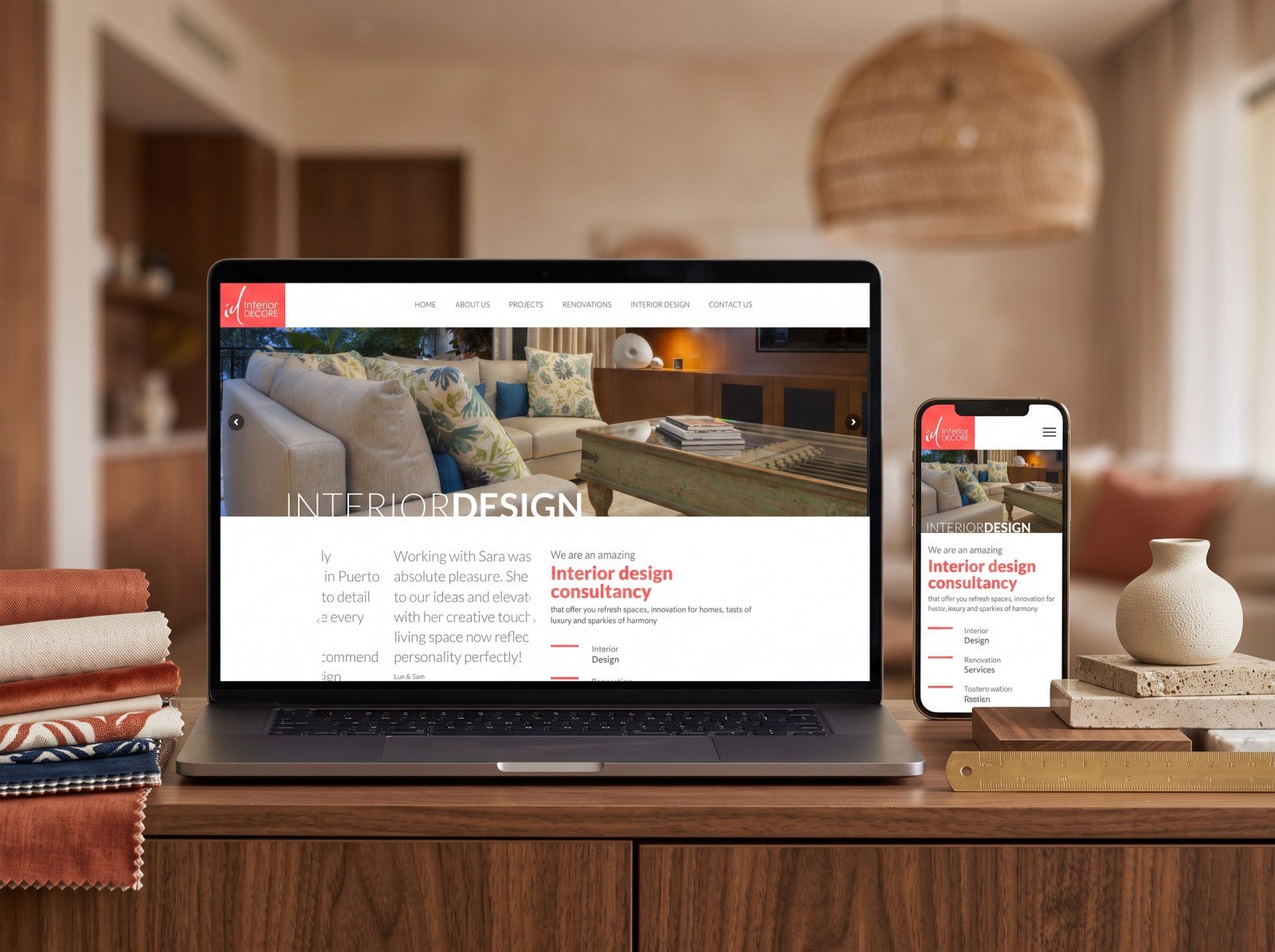 Interior Decore - Web Design Brewed Marketing