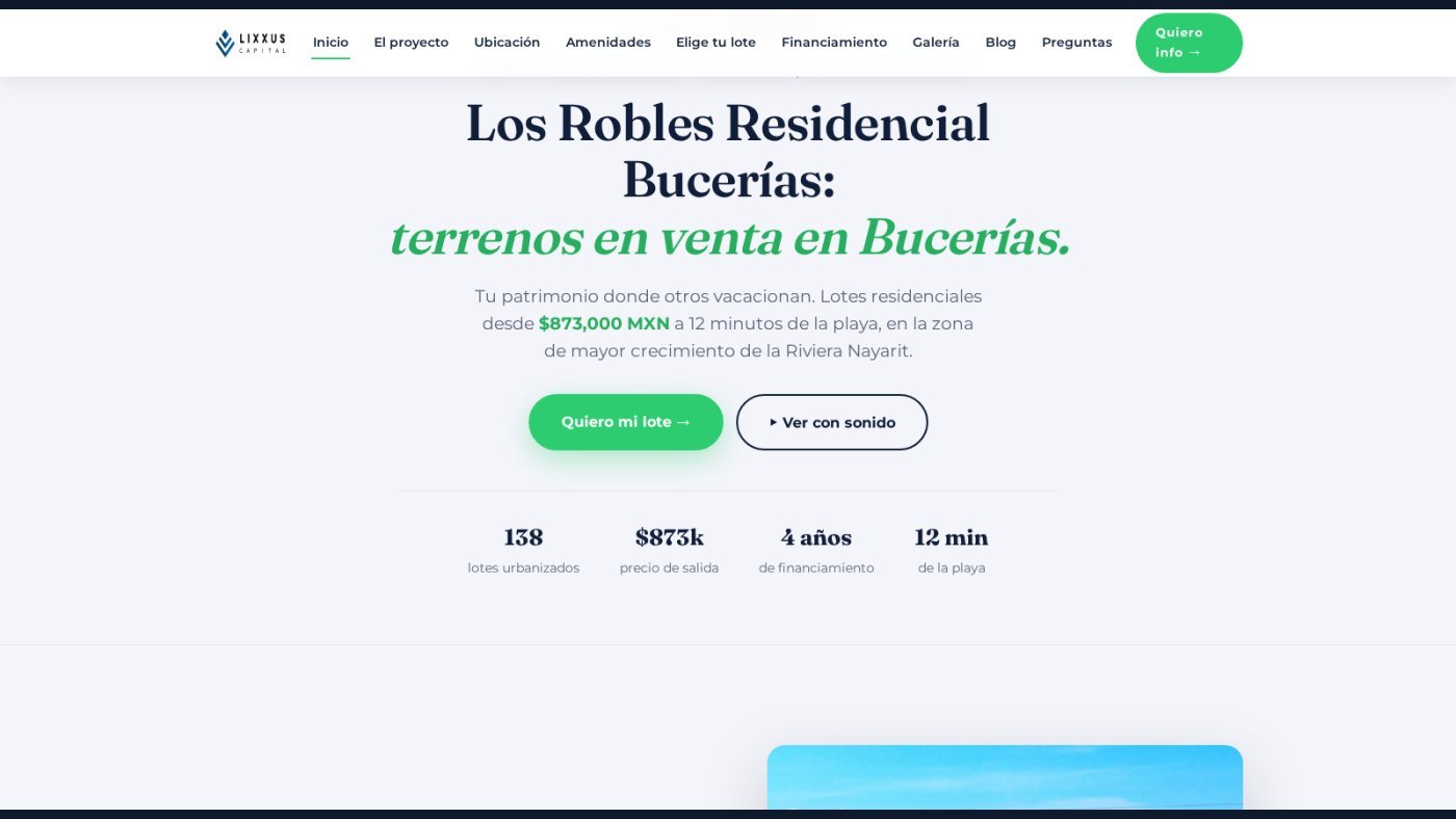 Los Robles Residencial — captura 1